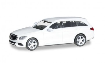 Herpa 28394 - Mercedes-Benz C-Klasse T-Modell Elegance, polarweiß