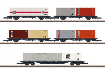 Marklin 82664 - 5- delige set containerwagens