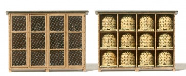 Preiser 17606 - 1:87 Konijnenhok en bijenkorf, bouwpakket