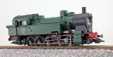 Esu 31296 - Dampflok, H0, T16.1, 98 040, SNCB, Ep III, schwarz-grün, Vorbildzustand um 1954, LokSound, Raucherzeuger, Rangierkupplung, DC/AC