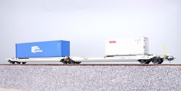 Esu 36552 - Taschenwagen, H0, Sdggmrs, 31 84 495 5 736-8, NL-RN Ep. VI, Container TKRU 408456 + OOLU 287222, DC