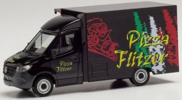 Herpa 095884 - Mercedes Benz Sprinter Foodtruck Pizza Flitzer