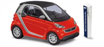 Busch 46226 - 1/87 SMART FORTWO COUPÉ ELECTRIC ROT 2012 