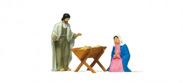 Preiser 29091 - 1:87 Maria en Jozef met kribbe