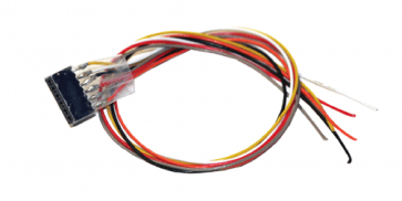 Esu 51951 - Kabelsatz mit 6-poliger Buchse nach NEM 651, DCC Kabelfarben, 30cm Länge