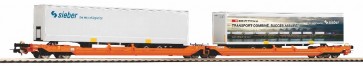 Piko 58972 - Taschenwg. T3000e Wascosa mit 2 untersch. Sieber Trailer VI