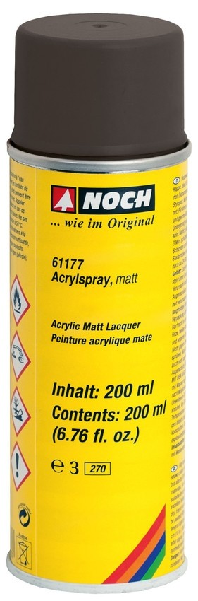 Noch 61177 - Acrylspray, matt, schwarz