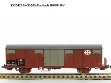 Exact train EX20426 - SNCF Gbs Güterwagen 0187 150 0084-2 SNCF Gbs mit SBB Emblem Epoche 5