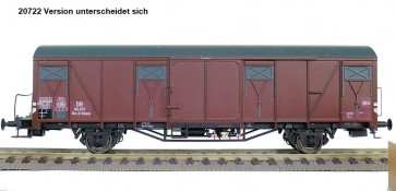 Exact train EX20722 - DB Gbs 254 Nr. 150 6 351 Güterwagen Bremserbühne mit DB Emblem mit Farbflächen Epoche Iva