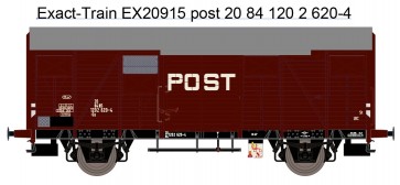 Exact train EX20915 - NS Gs 1410 Post mit braunen Luftklappen Epoche IV Nr. 1202 620-4