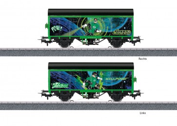 Marklin 44830 - Ged. Güterwagen Green Lantern