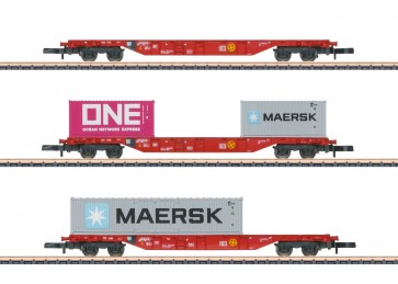 Marklin 82640 - Container-Tragwagenset Sgns 6