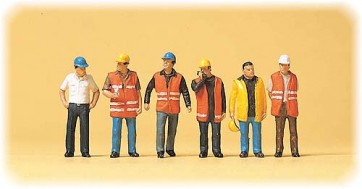 Preiser 10420 - 1:87 Arbeiders met veiligheidsvesten