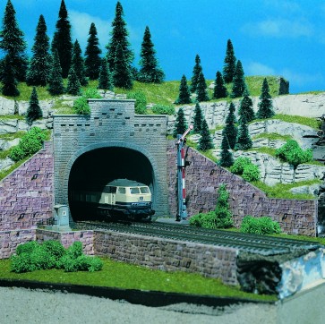 Vollmer 47813 - N Tunnelportal mit Aufsatz, 2