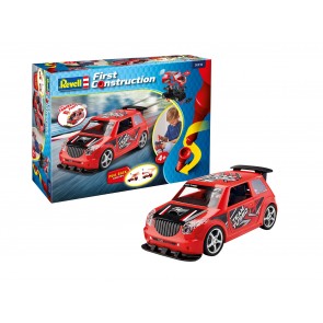 Revell 00910 - Rennwagen mit Rückziehmotor Rallye Car, rot 