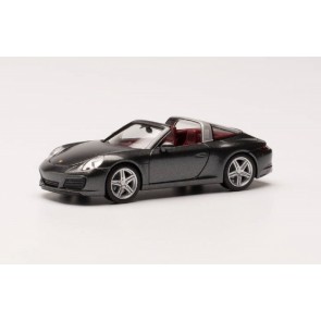 Herpa 038867-002 - Porsche 911 Targa 4, grijs metallic