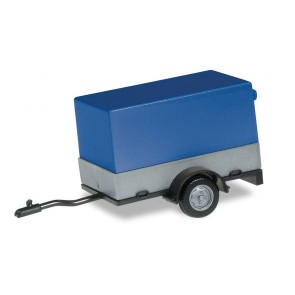 Herpa 051576-003 - Aanhanger (personenauto), blauw