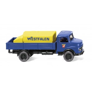 Wiking 0438 01 - Pritschen-Lkw mit Aufsatztank (MB) "West