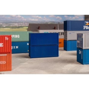 Faller 182054 - 1/87 20' CONTAINER BLAUW 2 ST.