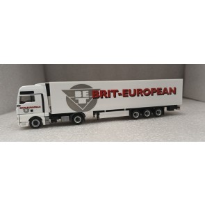 Herpa 99998 - MAN Eurokoffer Sattelzug Brit European