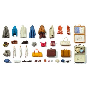 Preiser 65811 - 1:43 Koffers en tassen - bouwpakket