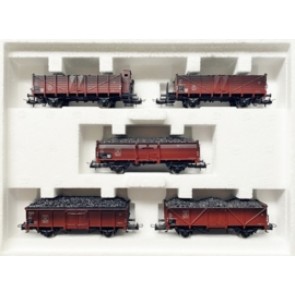 Trix 23932 - 5-delige set kolenwagens DB III