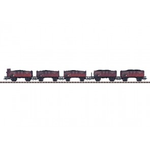 Trix 24105 - 5-delige set kolenwagens met echte lading, DB III