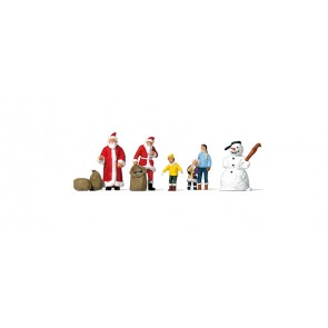 Preiser 79226 - 1:160 Kerstmannen, kinderen, sneeuwpop