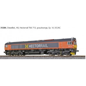 Esu 31284 - Diesellok H0, C66 Hectorrail, T66 713, Ep VI, Vorbildzustand um 2018, Grau/Orange  Sound+Rauch, DC/AC