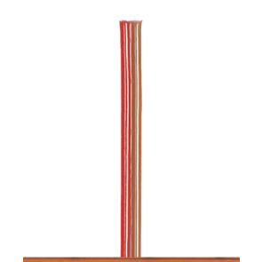 Brawa 32421 - Doppellitze 0,25 mm², 25 m Spule, bruin/rood