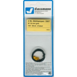 Viessmann 3507 - 2 Gluehlampen ge 1,8 mm16V 2K