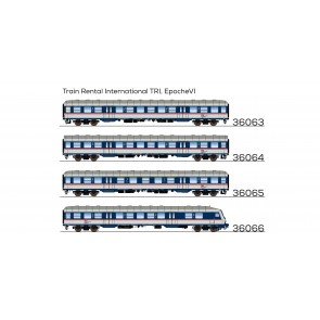 Esu 36063 - n-Wagen, H0, Bnrz  451.4, 80 22-34 190-5, 2. Kl, TRI Ep. VI, weiß-blau-grau, DC