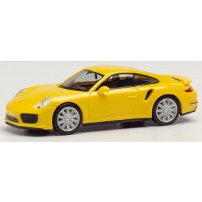 Herpa 028615-003 - Porsche 911 Turbo, geel