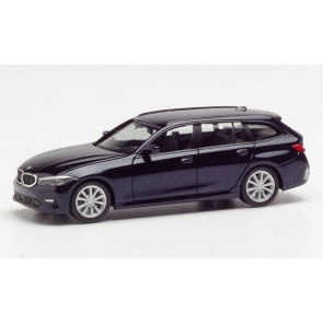 Herpa 430821 - BMW 3 Touring, blauw metallic