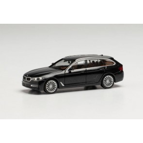 Herpa 430708-003 - BMW 5 Touring (G31), zwart metallic