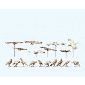 Preiser 63335 - 1:32 Assortiment vogels