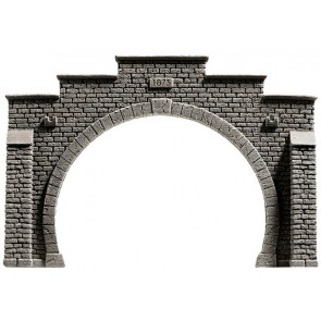 Noch 58052 - Tunnel-Portal, 2-gleisig, 21 x 14 cm