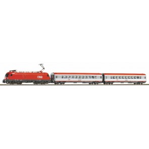 Piko 59026 - SmartControl light Start-Set ÖBB Taurus mit 2 Schnellzugwagen A-Gleis mit Bettung V