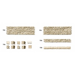 Preiser 18215 - 1:87 Bouwpakket met diverse muur varianten