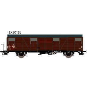 Exact train EX20188 - NS HBS Dunkel Aluminium Luftklappen. Mit farbigen Hintergründ Epoche 3