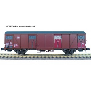 Exact train EX20729 - DB Güterwagen Glmmehs 61 uv mit Farbflächen Epoche III