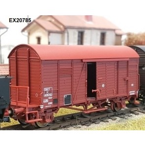 Exact train EX20785 - SNCF Oppeln mit Bremserbühne rot mit französischen Lager Epoche III