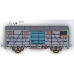 Exact train EX20955 - FS.Gs EUROP mit aluminium Luftklappen Nr. F1160776 Epoche III