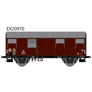 Exact train EX20970 - DB Gmmhs 56 mit aluminium Luftklappen Epoche III Nr. 291140