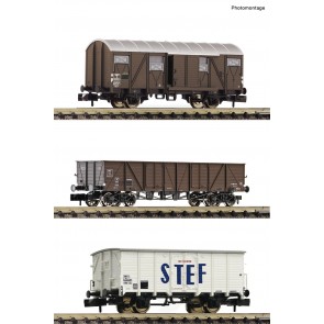 Fleischmann 880904 - 3-tlg. Set Güterwagen SNCF    
