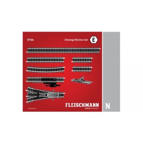 Fleischmann 9194 - DREIWEGWEICHEN SET E          