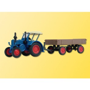 Kibri 12232 - H0 LANZ Traktor mit Gummiradw