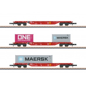 Marklin 82640 - Container-Tragwagenset Sgns 6