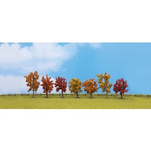 Noch 25070 - Herbstbäume, 7 Stück, ca. 8 - 10 cm hoch
