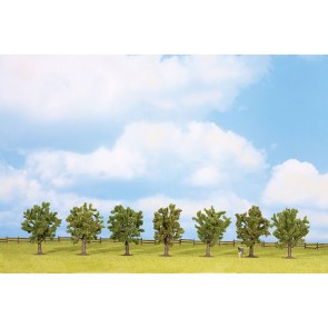 Noch 25090 - Obstbäume, grün, 7 Stück, ca. 8 cm hoch